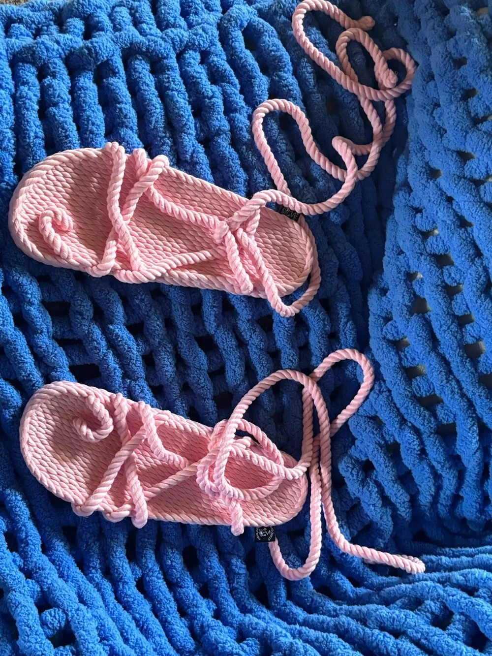 Nomadic State of Mind Pink Rope Sandals. NEW AND RARE COLOR Sz 8.5
